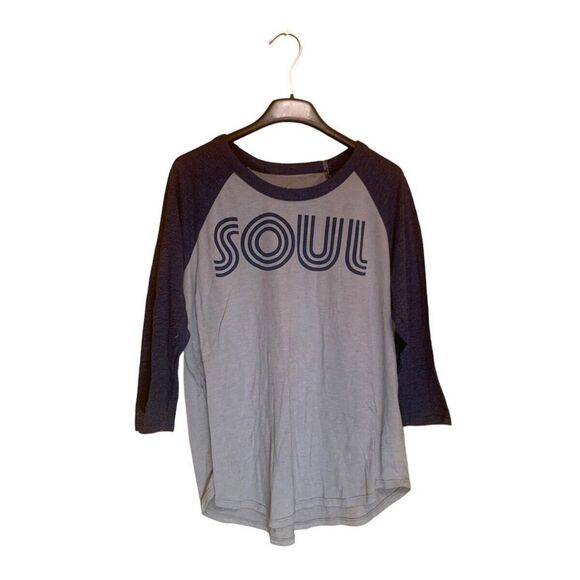 Chaser Raglan Sleeve SOUL T-Shirt Sz Medium Baseball Tee - Picture 1 of 3